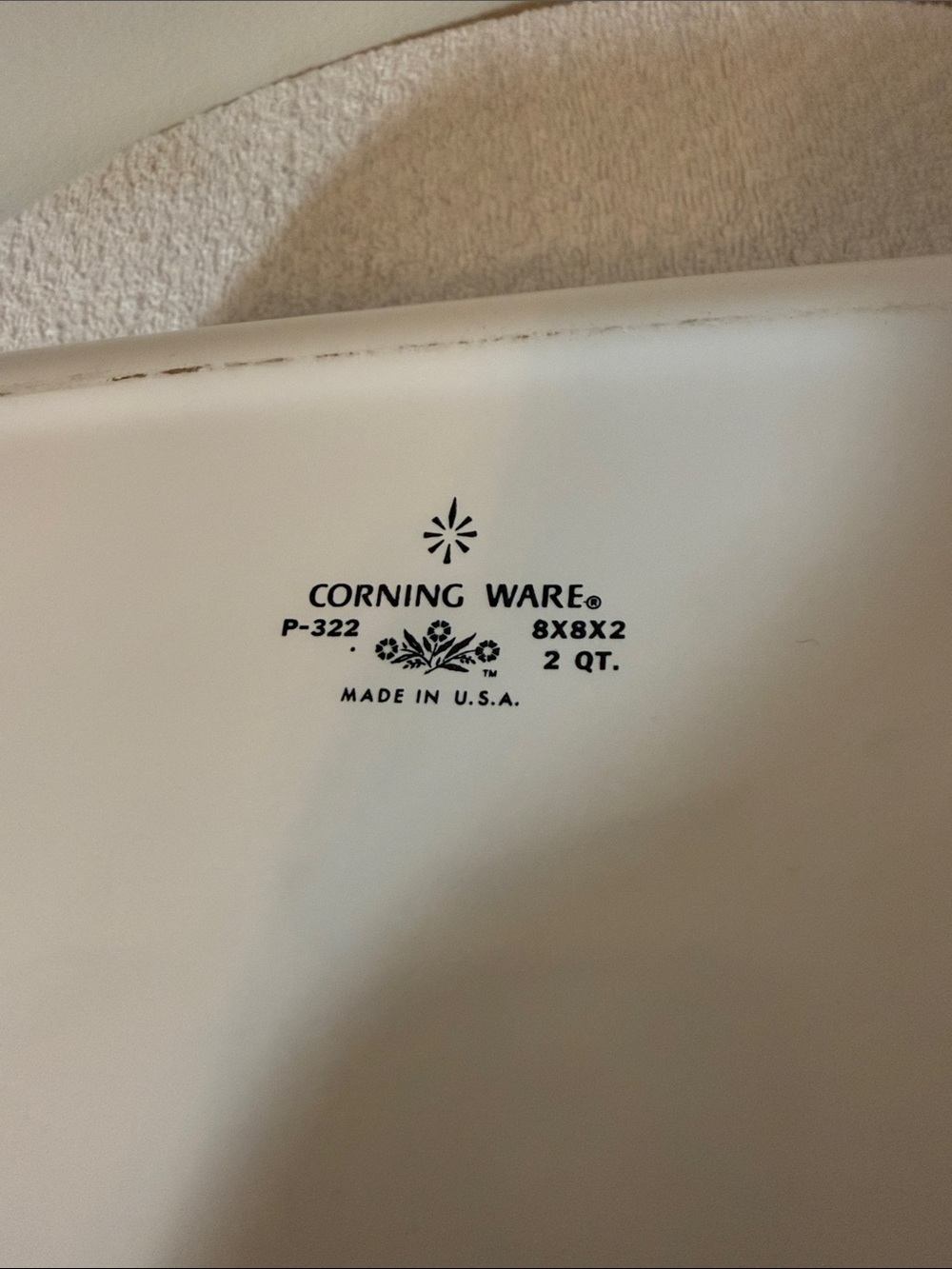 Vintage Corningware 2 Qt Baking Dish with Blue Floral Pattern - Picture 4 of 6